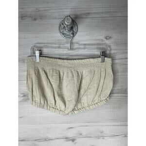 Universal Thread Tank Top Womens Medium Beige‎ Strapless Cropped Gauze NWT